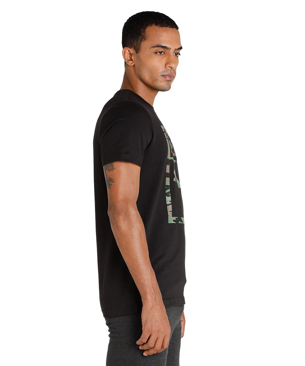 Puma Mens Slim Cotton Camo Box Tee