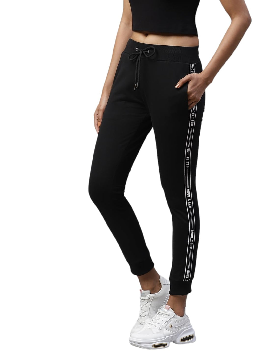 Alan Jones Clothing Women Solid Slim Fit Joggers Track Pants