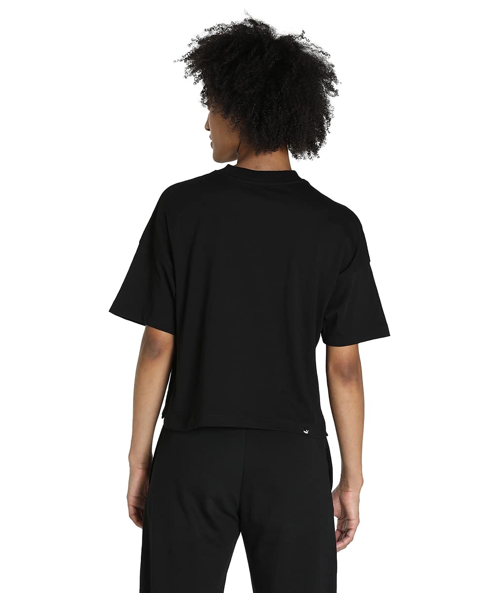 Puma Womens Relaxed Cotton Cropped Tee