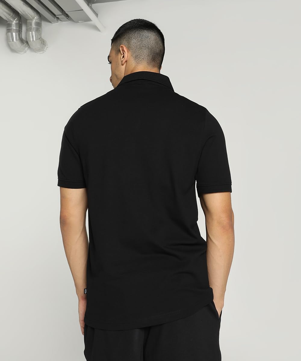 Puma Mens Regular Cotton Essential Logo Polo