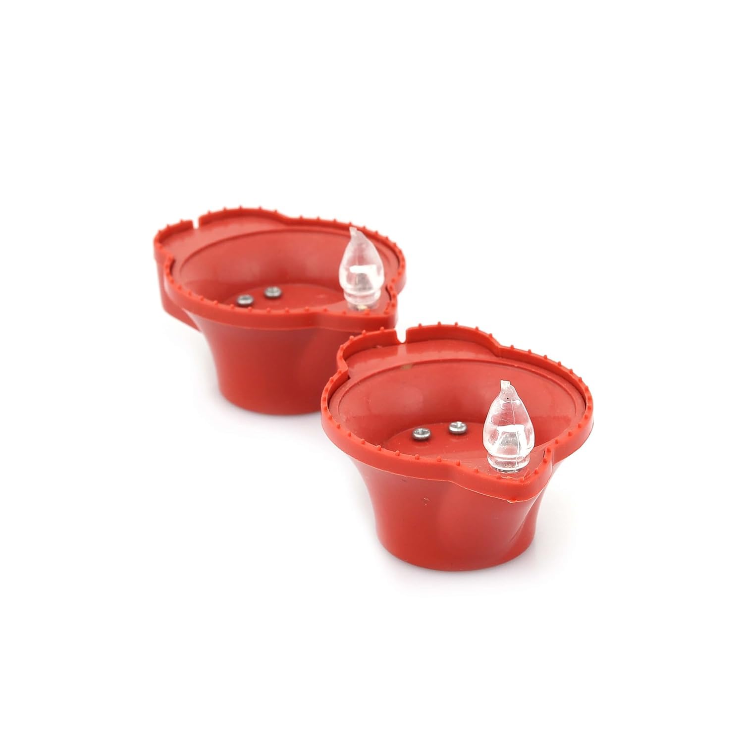 Dipika Enterprises Water Sensor Diya for Home Decoration Electric Flameless & Smokeless LED Diya Lights, Candle for Home Decor, Diwali Festivals Decoration,Christmas,New Year, Festive (Pack of 18)