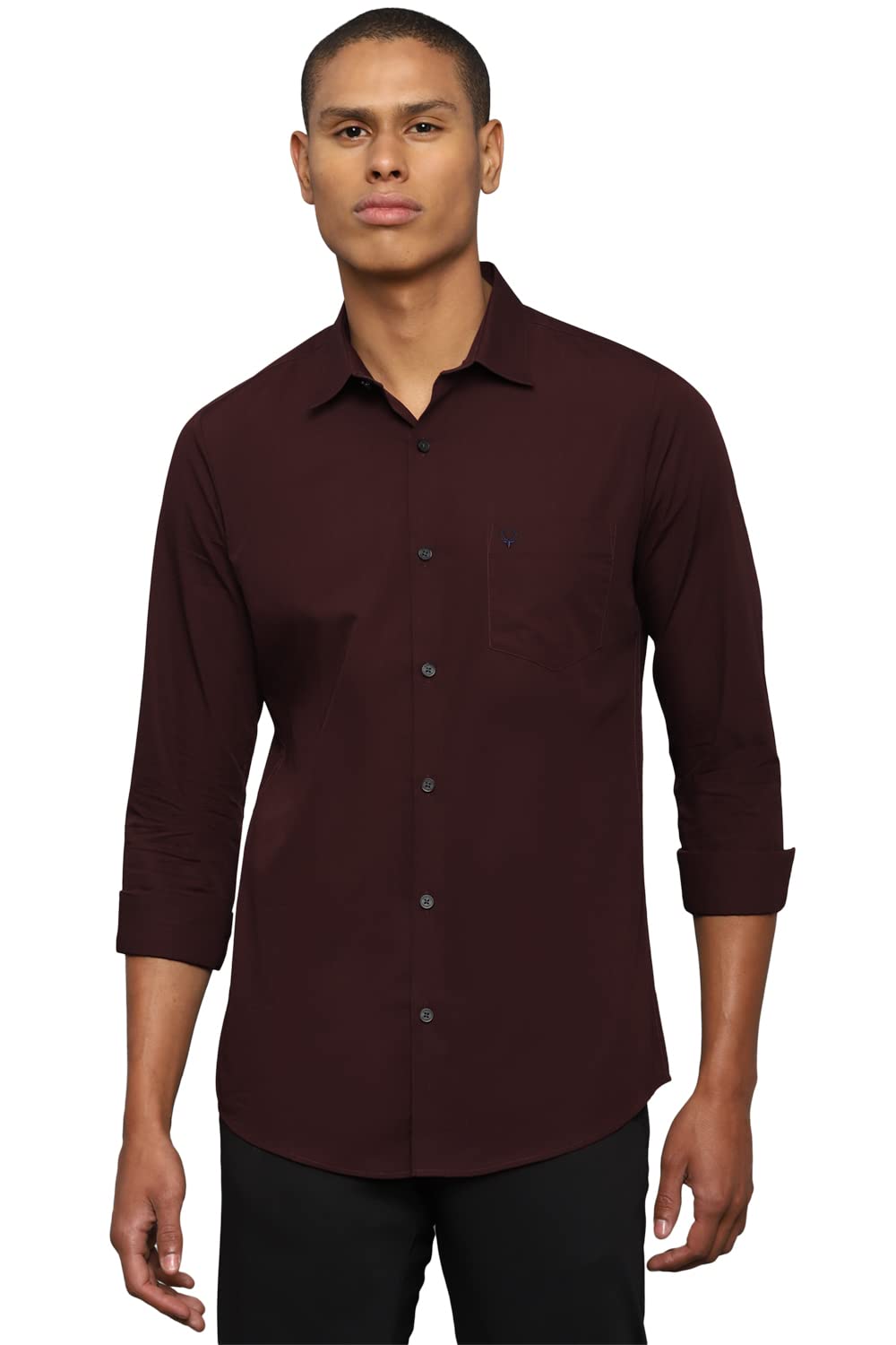 Allen Solly Men's Solid Regular Fit Shirt
