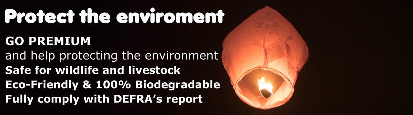 NAITH Flying Paper Sky Lanterns for Christmas and Makar Sankranti Festivals - Set of 10 (Multicolor)