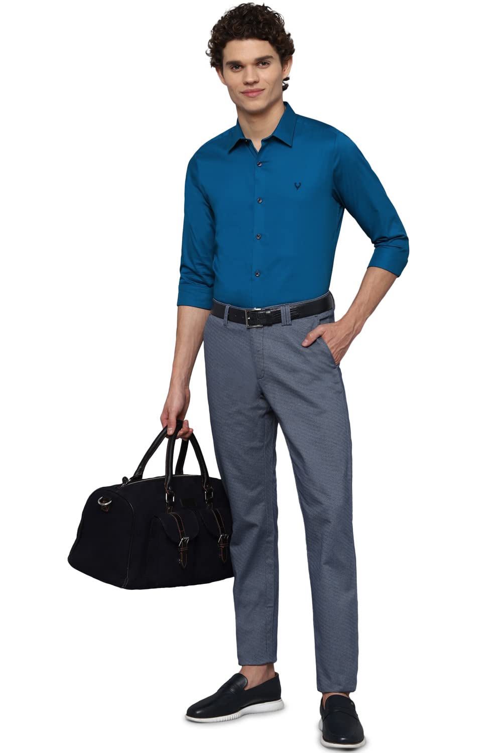 Allen Solly Men's Solid Regular Fit Shirt