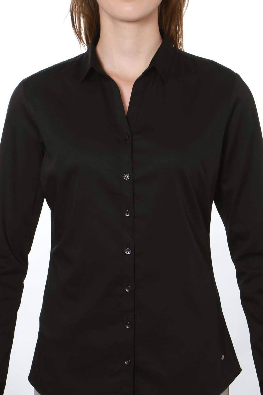 Allen Solly Women's Cotton Plain Long Sleeve Casual Shirt