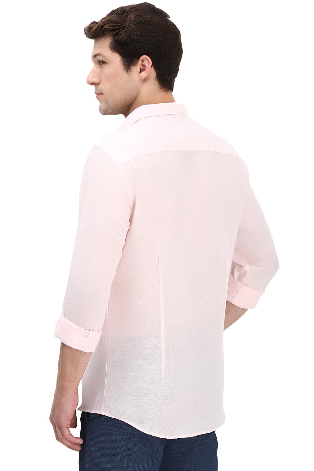 Allen Solly Men's Slim Fit Solid Full Sleeves Formal Shirts