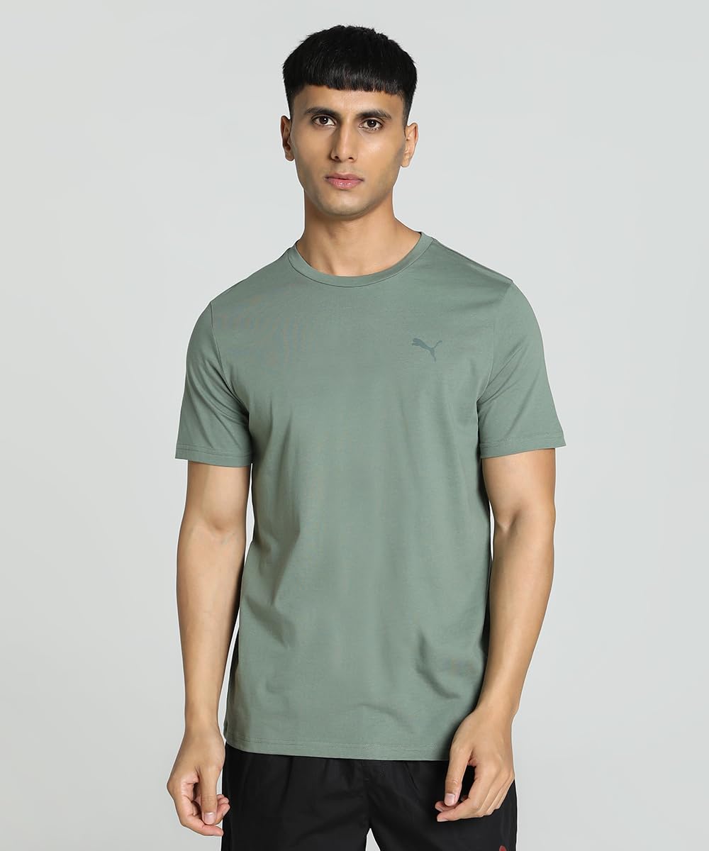 Puma Men's Solid Regular Fit T-Shirt