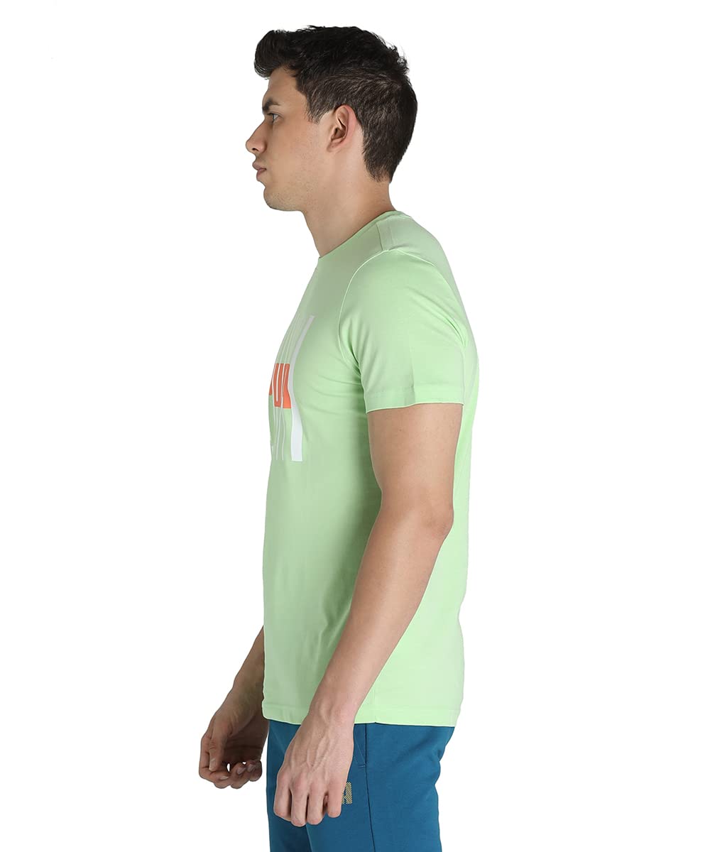 Puma Men's Letter Print Regular Fit T-Shirt