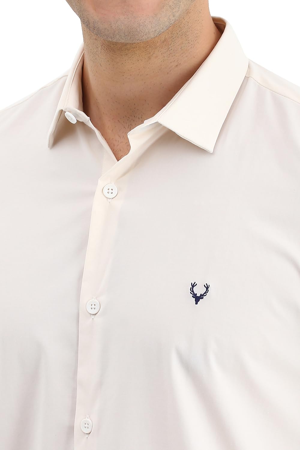 Allen Solly Men's Slim Fit Solid Full Sleeves Casual Shirts