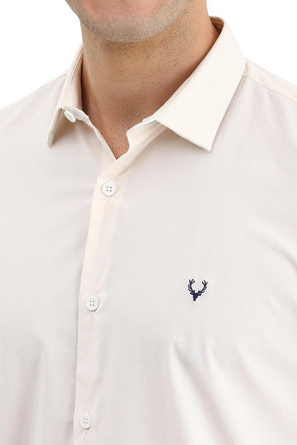 Allen Solly Men's Slim Fit Solid Full Sleeves Casual Shirts
