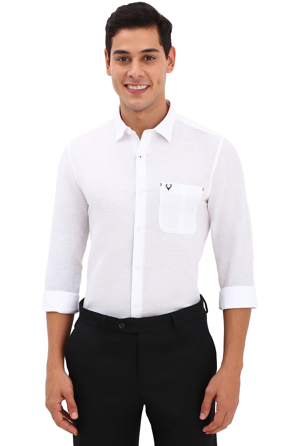 Allen Solly Men's Solid Slim Fit Shirt