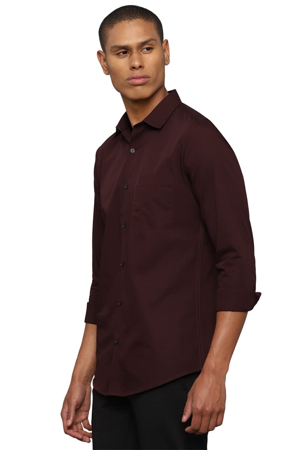 Allen Solly Men's Solid Regular Fit Shirt