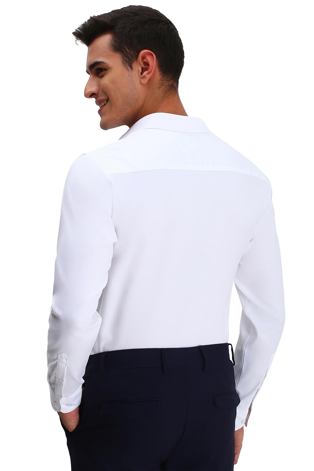 Allen Solly Men's Slim Fit Solid Full Sleeves Formal Shirts