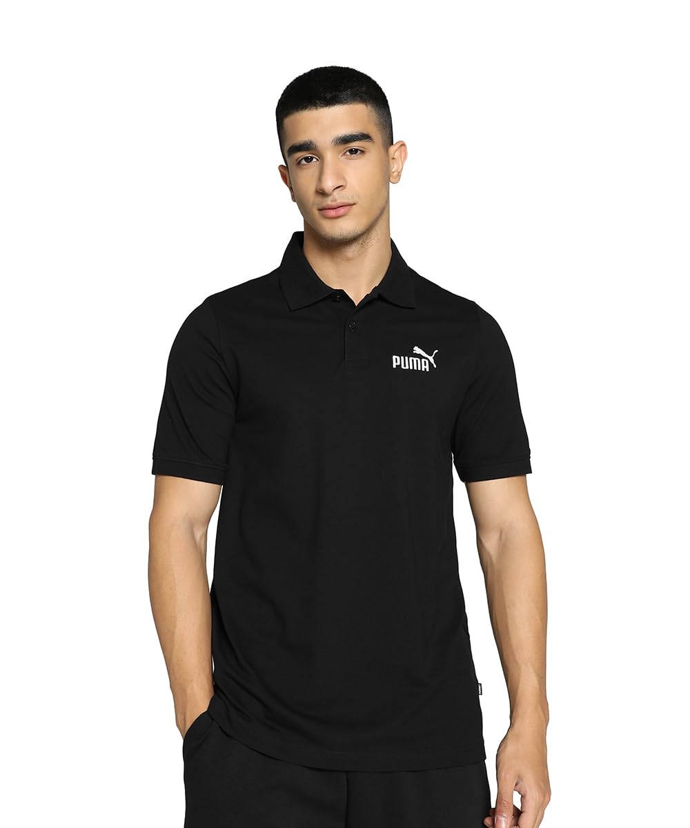 Puma Mens Regular Cotton Essential Logo Polo