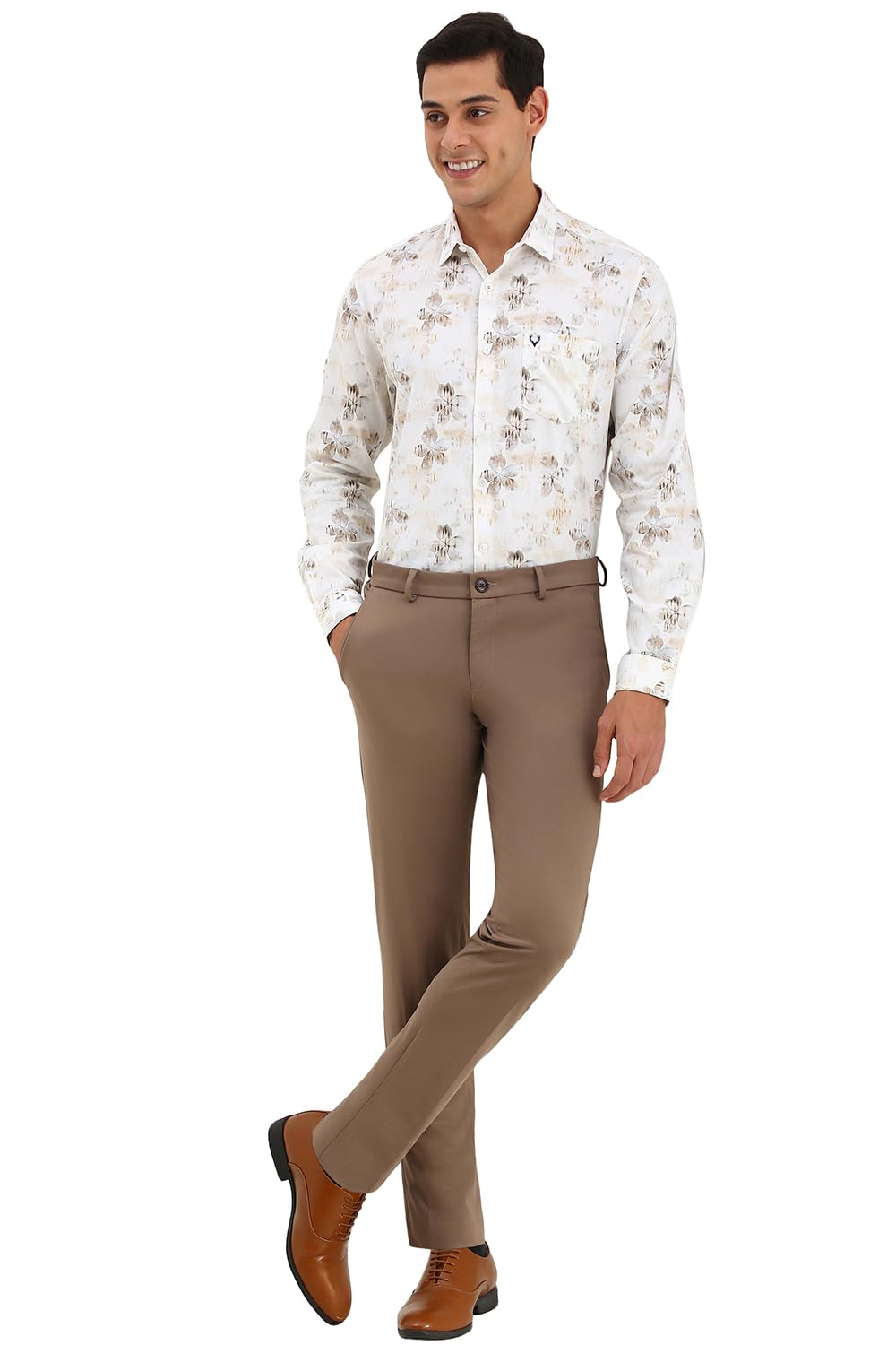 Allen Solly Men's Printed Slim Fit Shirt