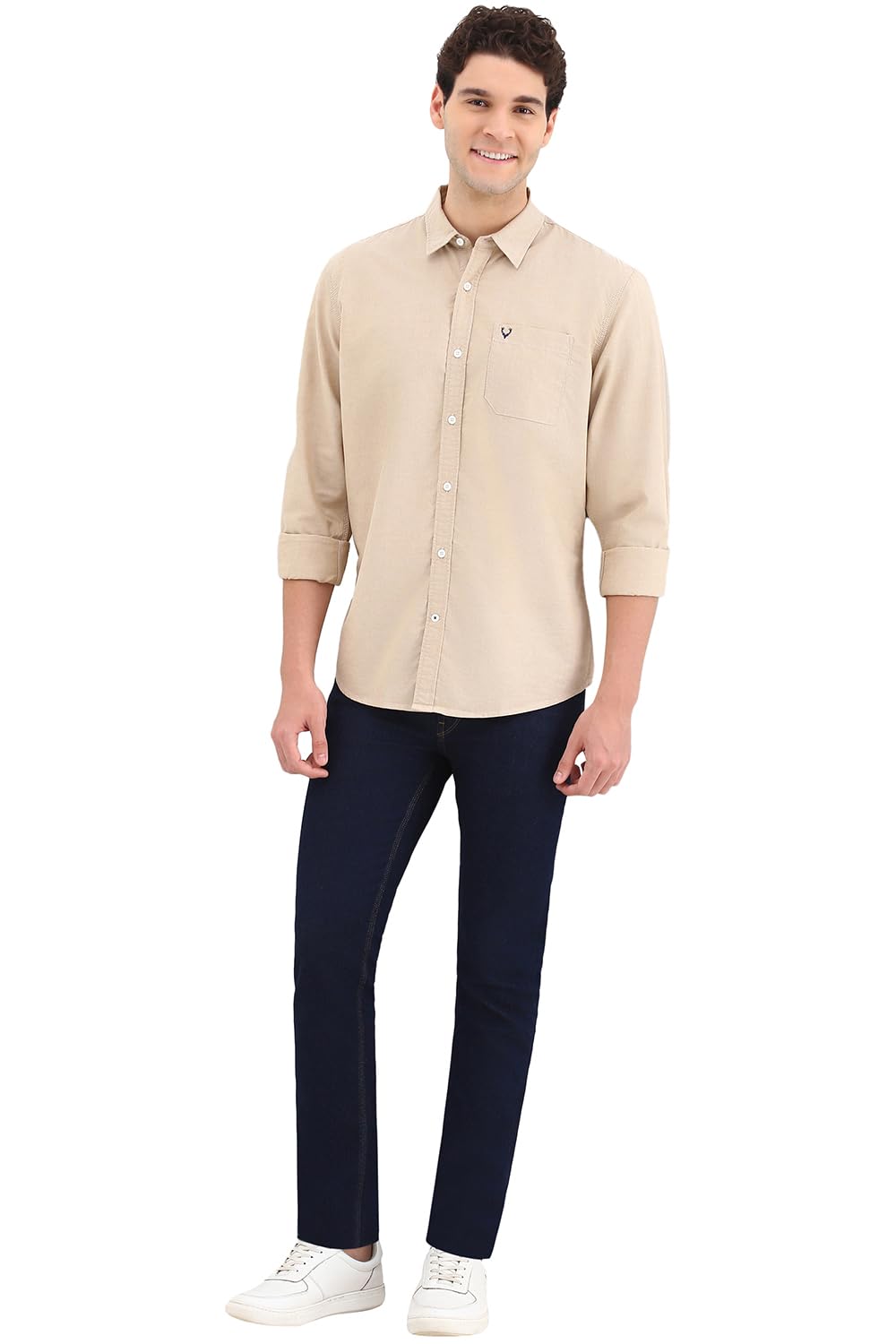 Allen Solly Men's Solid Regular Fit Shirt