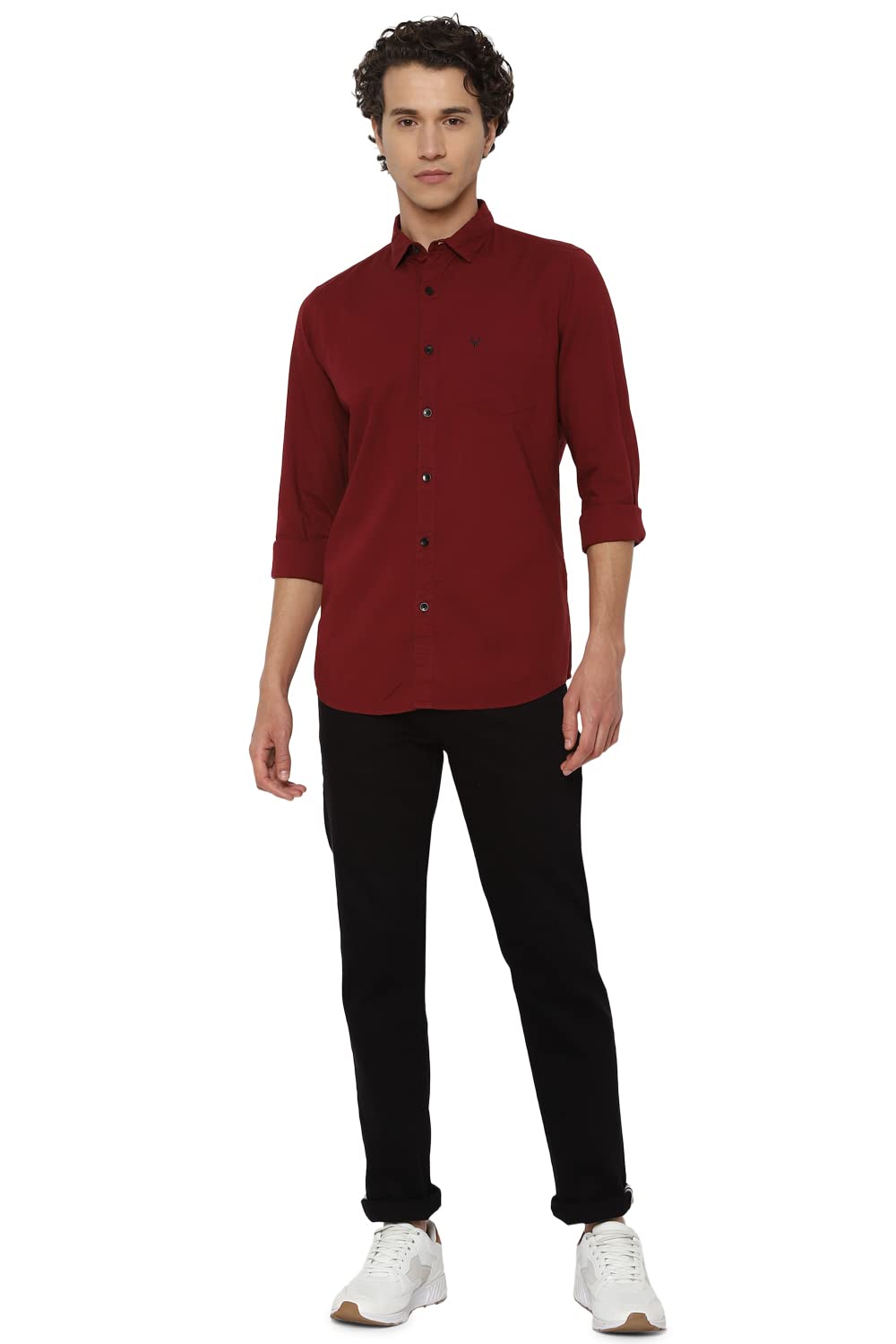 Allen Solly Men's Solid Slim Fit Shirt
