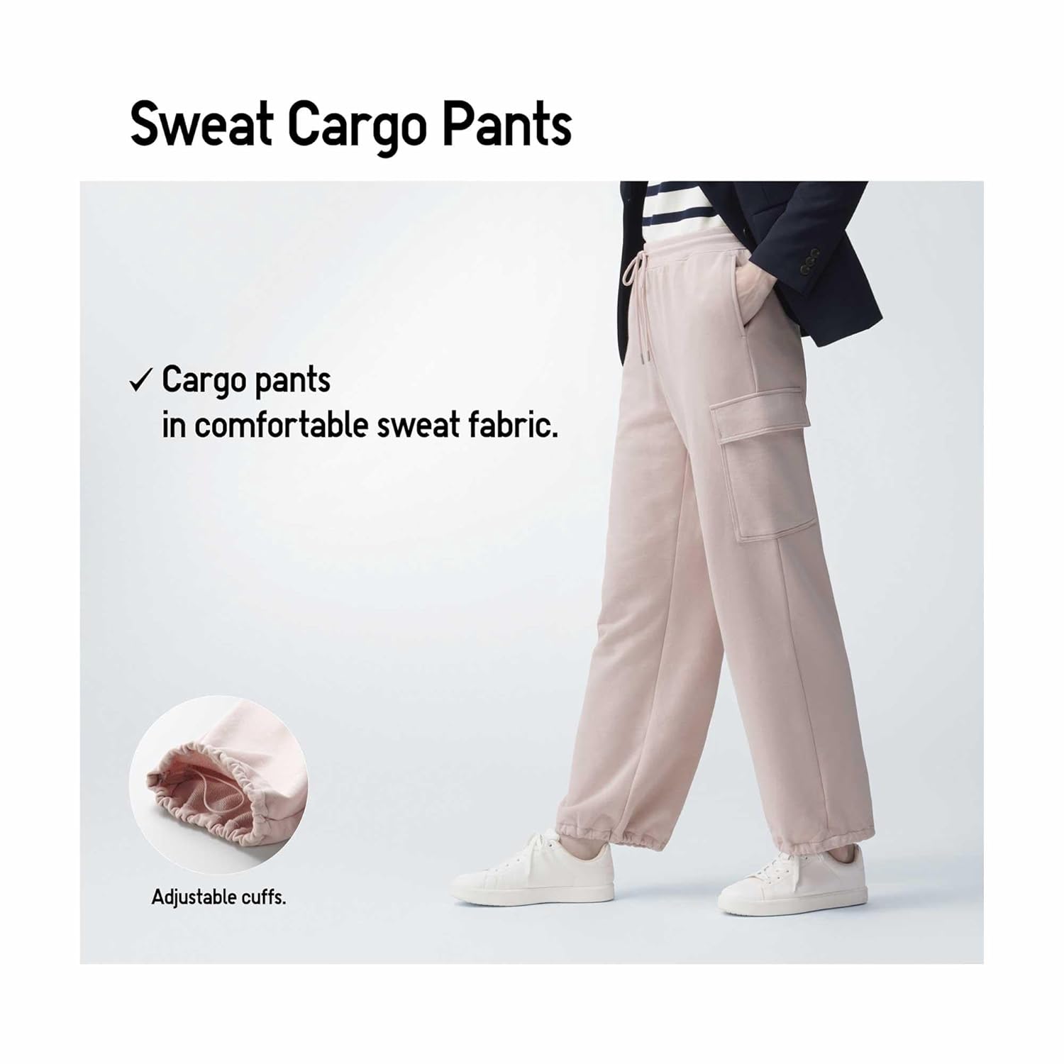 Alan Jones Clothing Solid Women's Cargo Pants with Adjustable Cuffs
