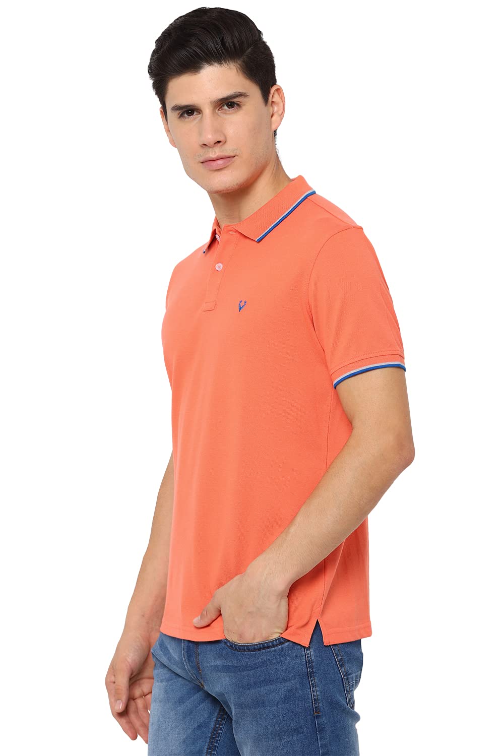 Allen Solly Men's Solid Regular Fit Polo T-Shirt