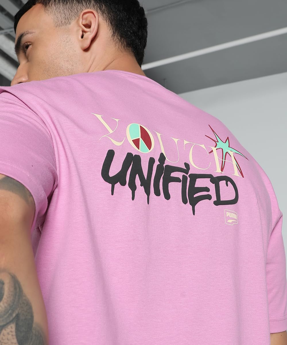 Puma Men's Graphic Print Relaxed Fit T-Shirt