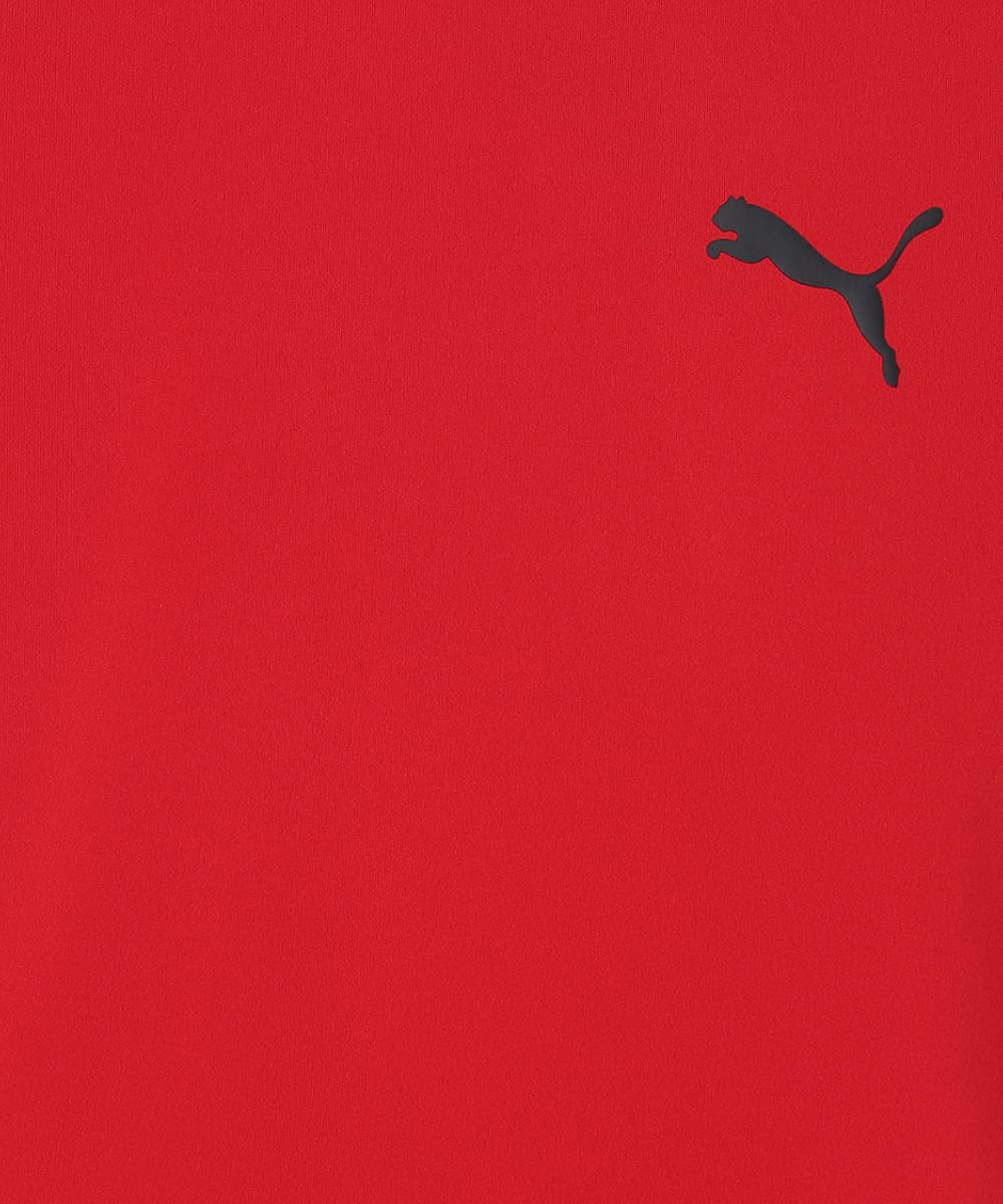 Puma Boy's Solid Classic Fit T Shirt