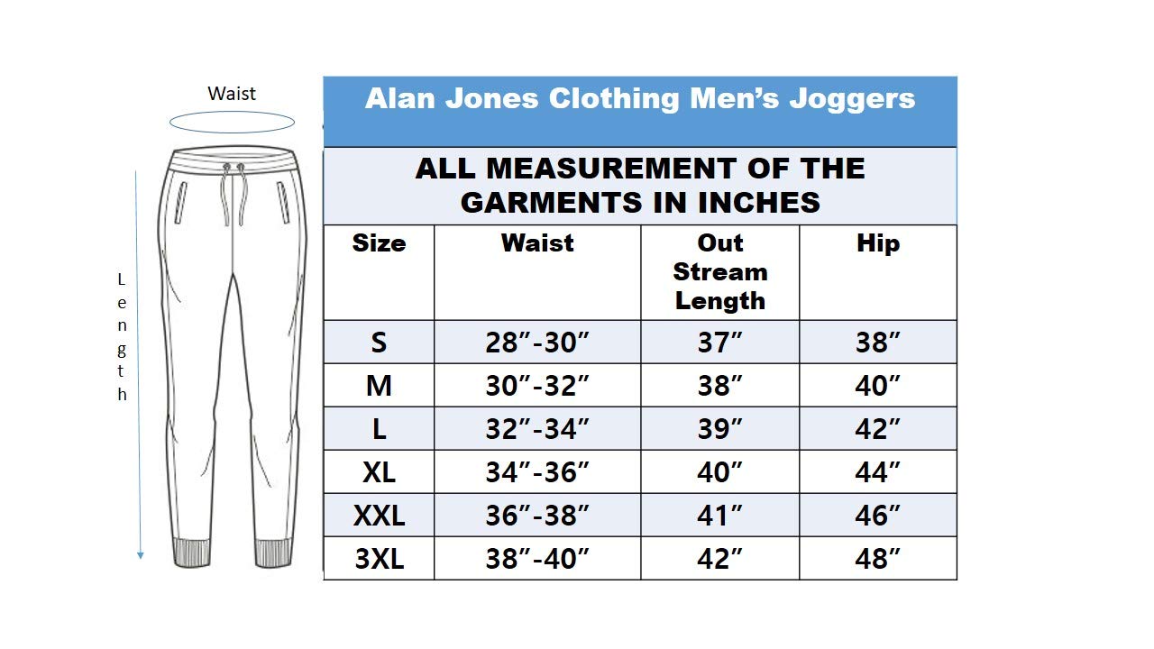 Alan Jones Clothing Men's Regular Fit Poly Cotton Track Pant