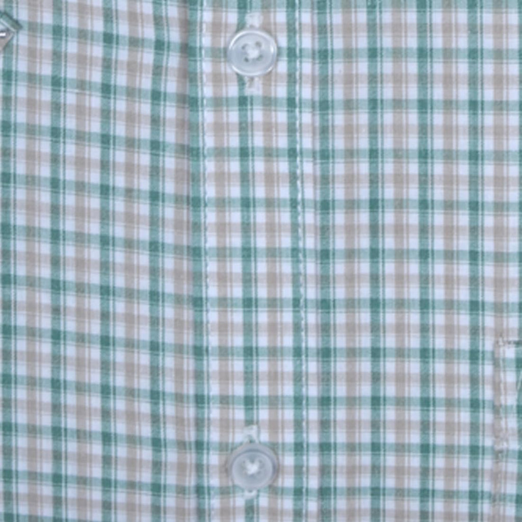 ACCOX Men's Breathable Cotton Half Sleeves Checkered Regular Fit Formal Shirt for Men (O_GCR404)