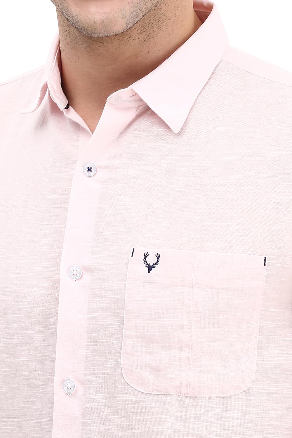 Allen Solly Men's Slim Fit Solid Full Sleeves Formal Shirts