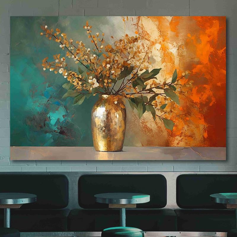 SAF paintings Unframed Rolled Art Print||Abstract Flower Canvas Wall Art Print for Home Décor And Office||Unframed canvas Painting For Wall decor||Home wall and Office Interior CR-144