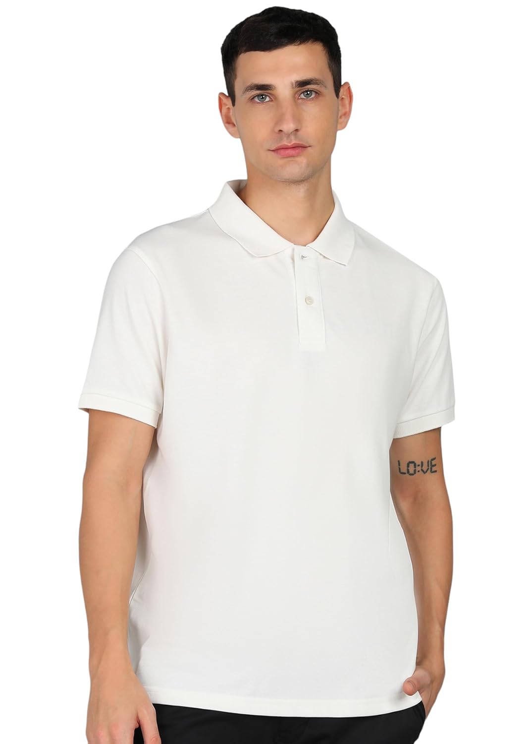 Alan Jones Clothing Solid Men's Polo Neck Regular Fit T-Shirt-1