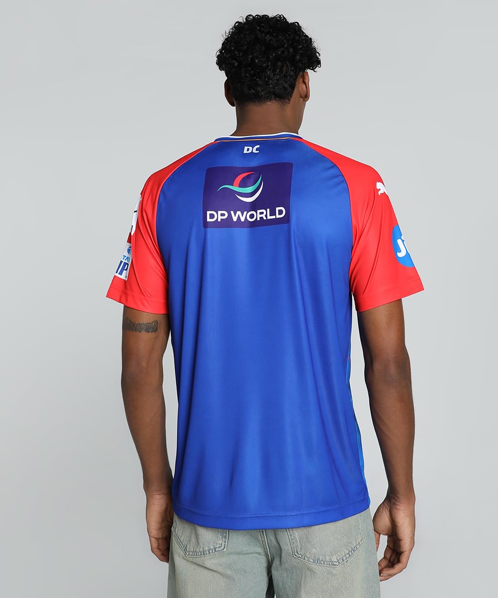 Puma Mens Ipl 2024 Delhi Capitals Regular Fit Jersey