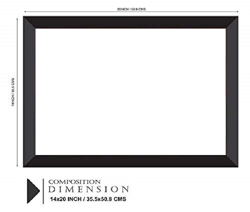 SAF UV Textured 7 Running Horses Vastu Framed Painting (35 cm X 50 cm X 3 cm)(Animals )