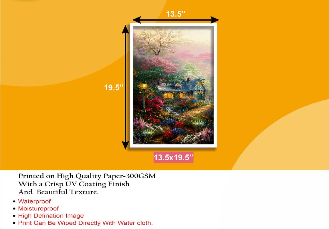 SAF paintings Nature Art White Frame painting for Wall Decoration SA-COMBO-222-M1