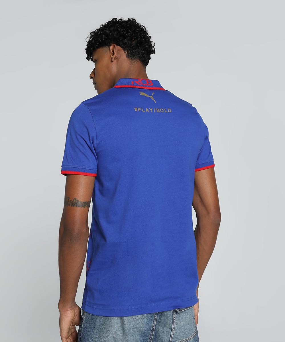 Puma Mens Ipl Rcb Regular Fit Polo T-Shirt