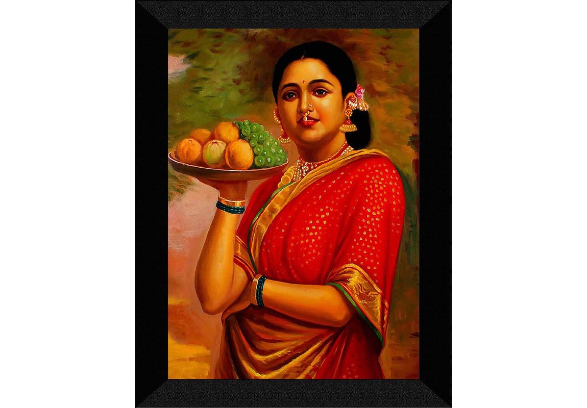 SAF paintings Traditional Woman Black frame painting for Wall Decoration,Home and Office OL-SANFK33329