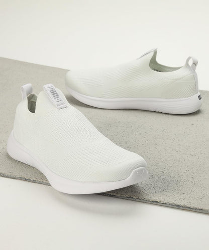 Puma Mens Softride Clean V2 White-Silver Running Shoes