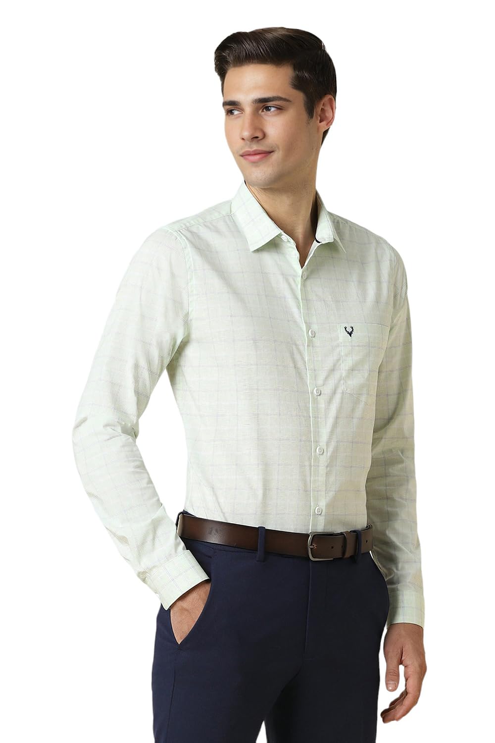 Allen Solly Men's Solid Slim Fit Shirt