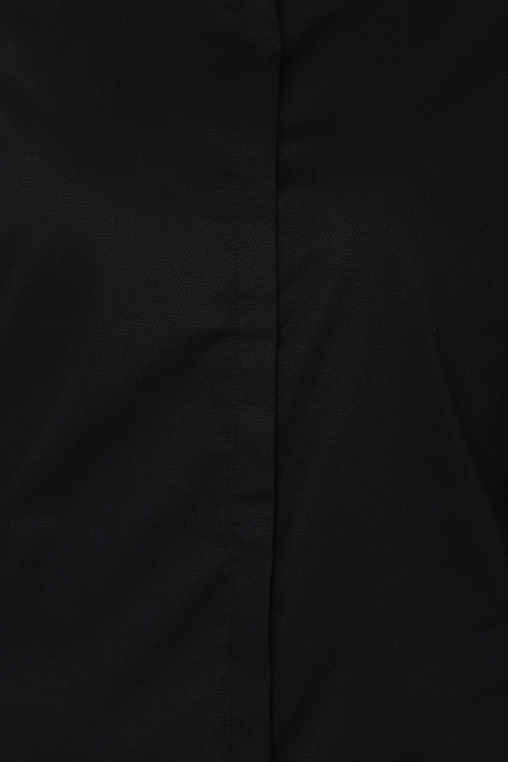 Allen Solly Women's Cotton Black Plain Long Sleeve Casual Shirt