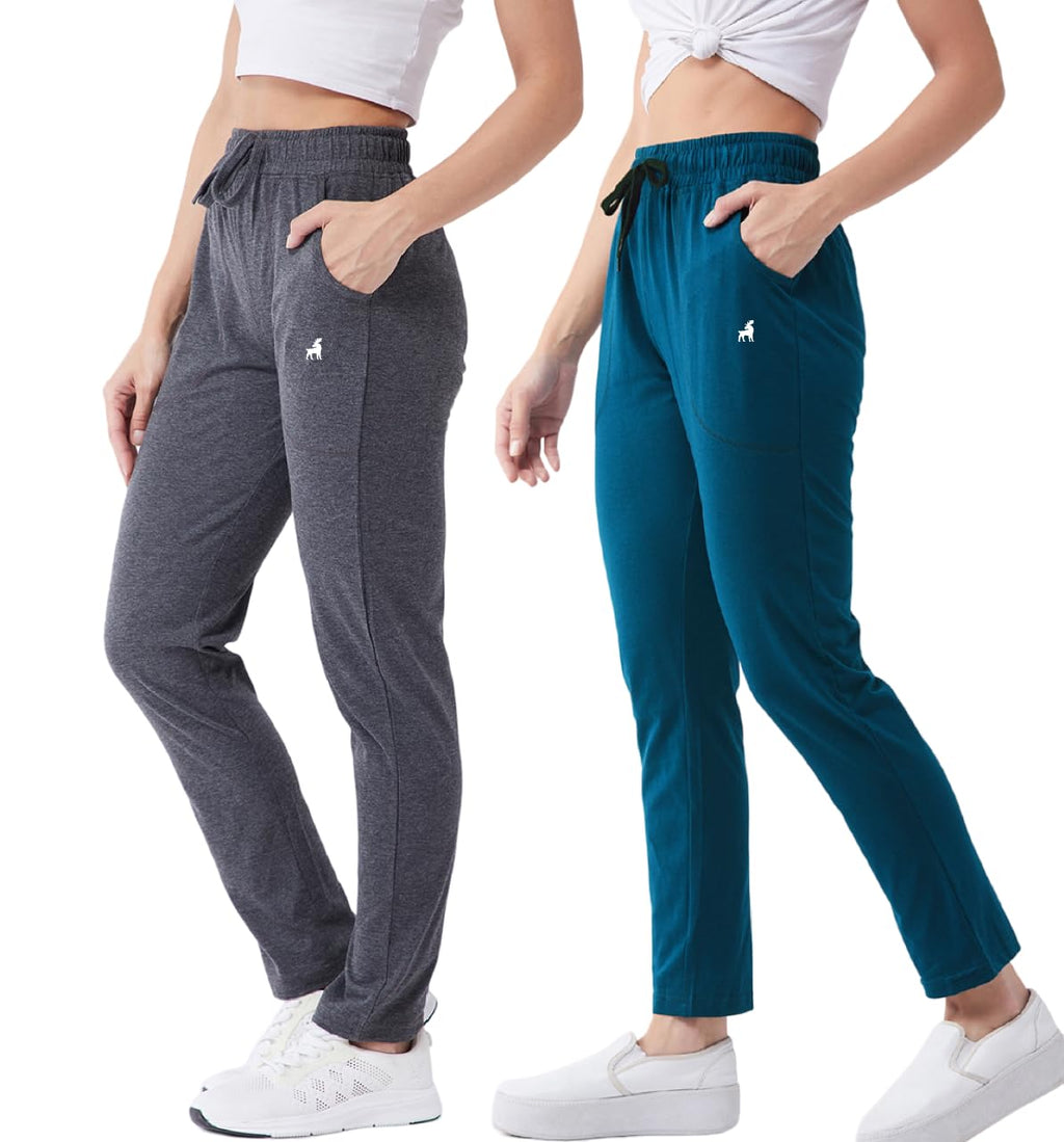 Modeve ® Women Cotton Blend Pack of 2 Track Pant for Summer