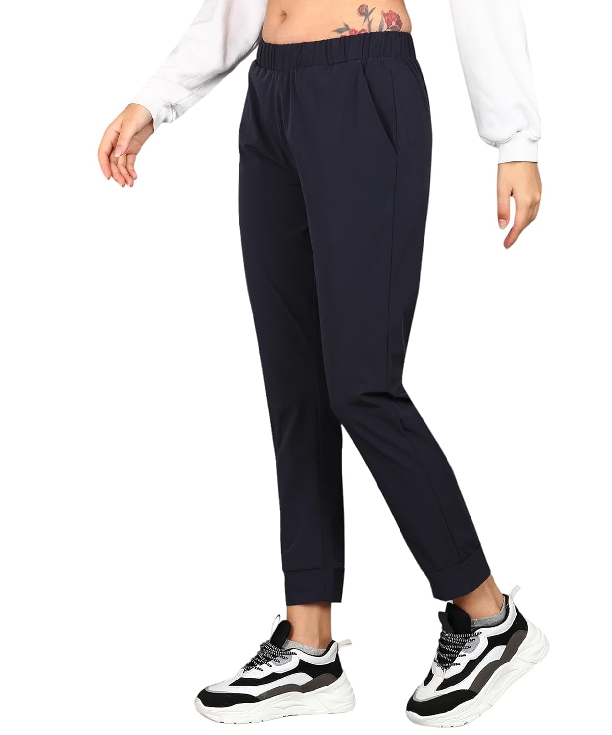 Alan Jones Clothing Women Solid Extra Stretch Joggers