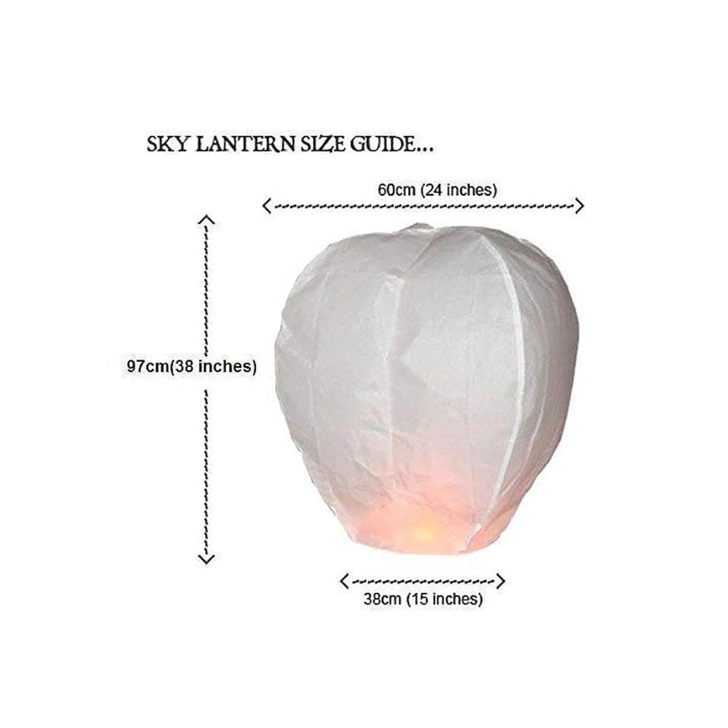 PRINT BHARAT Sky Lanterns Multicolour Hot Air Balloon/Flying Night Sky Light Candle for Diwali/Christmas/Birthday/All Festival Multicolor,Paper (Lanten 4)