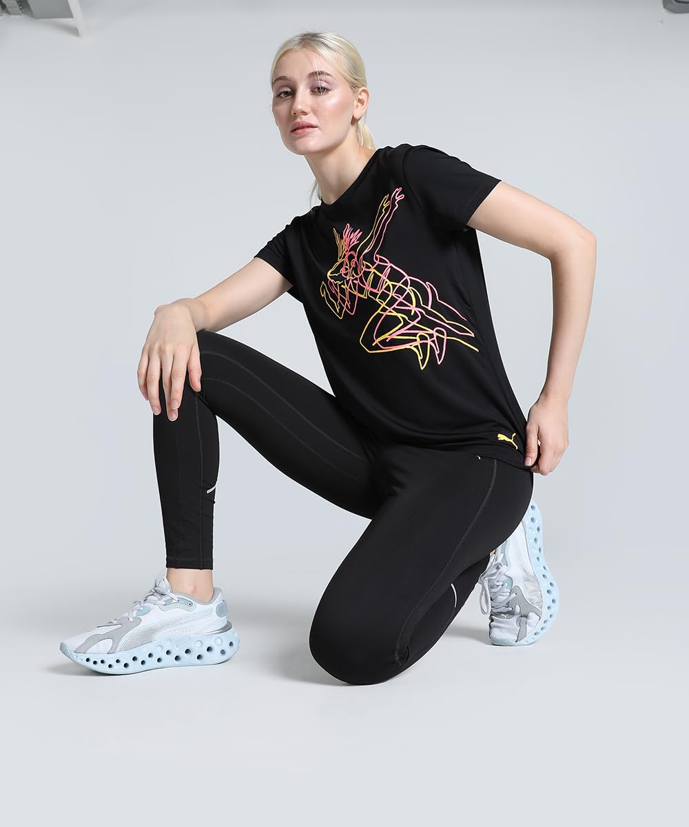 Puma Women's Graphic Print Regular Fit T-Shirt