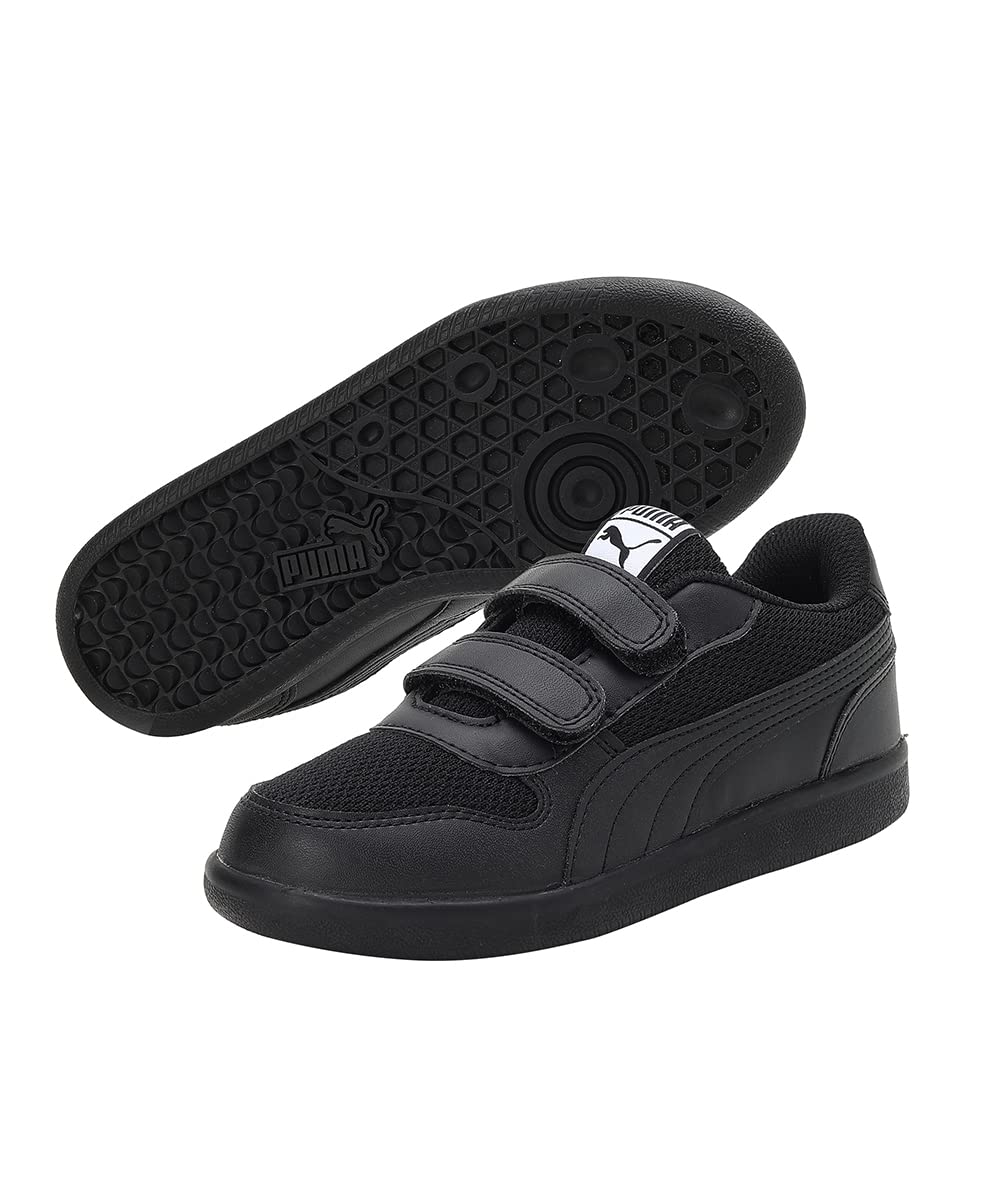 Puma Unisex-Kid Kent 2.0 V PS Black-Black Sneaker - 13 UK (38083102)