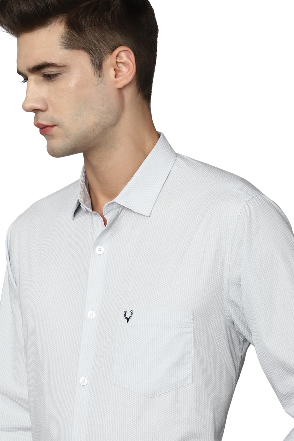 Allen Solly Men's Solid Regular Fit Shirt
