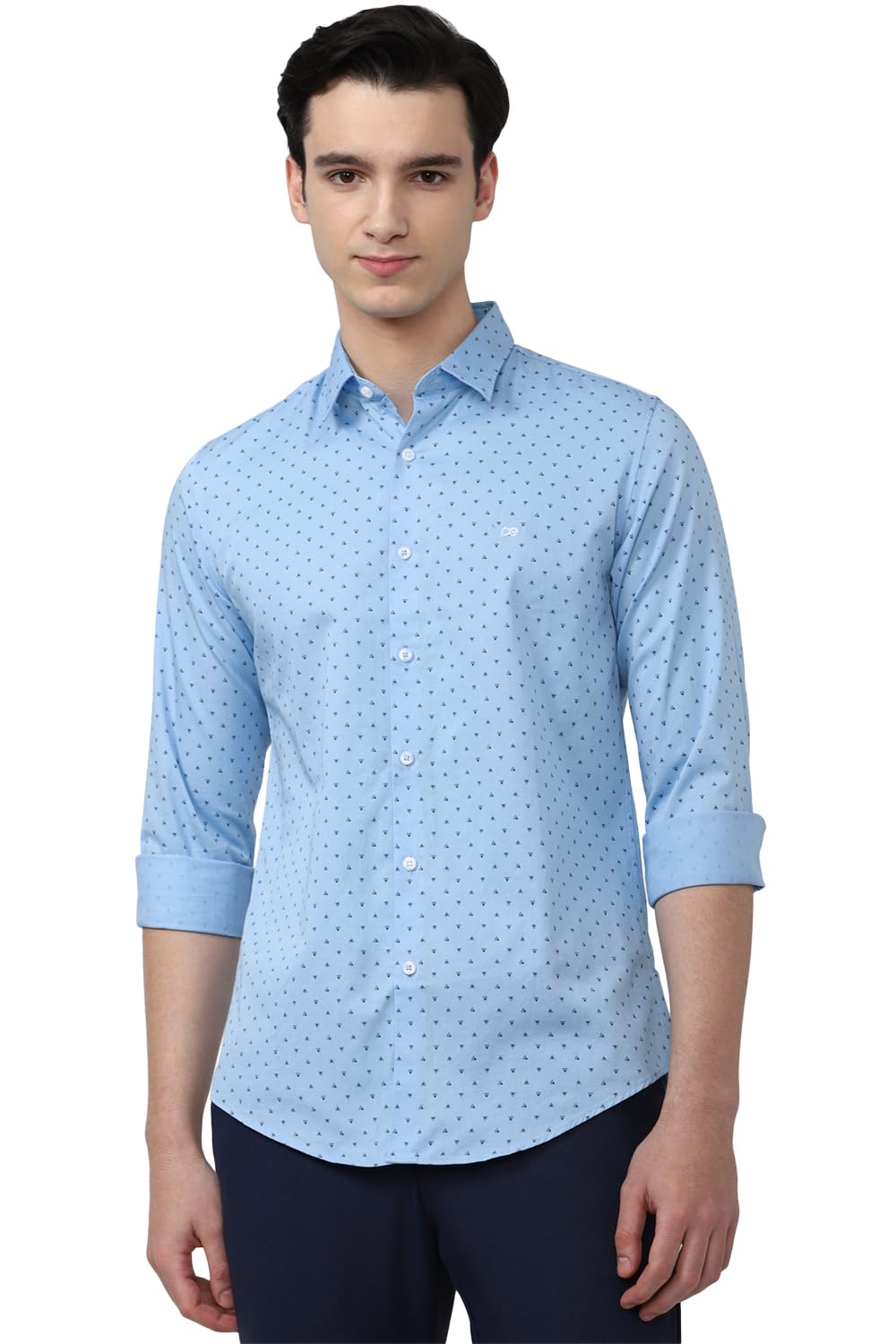 Peter England Men's Insignia Printed Slim Fit Casual Shirt