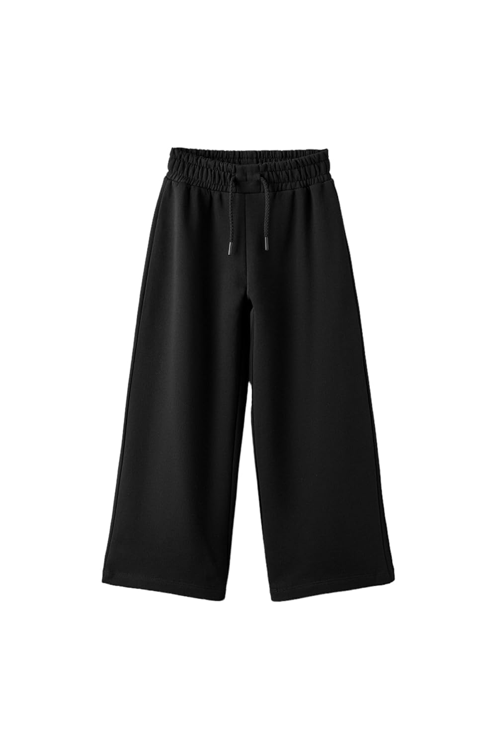 Alan Jones Clothing Solid Cotton Wide Legs Girls Trackpant