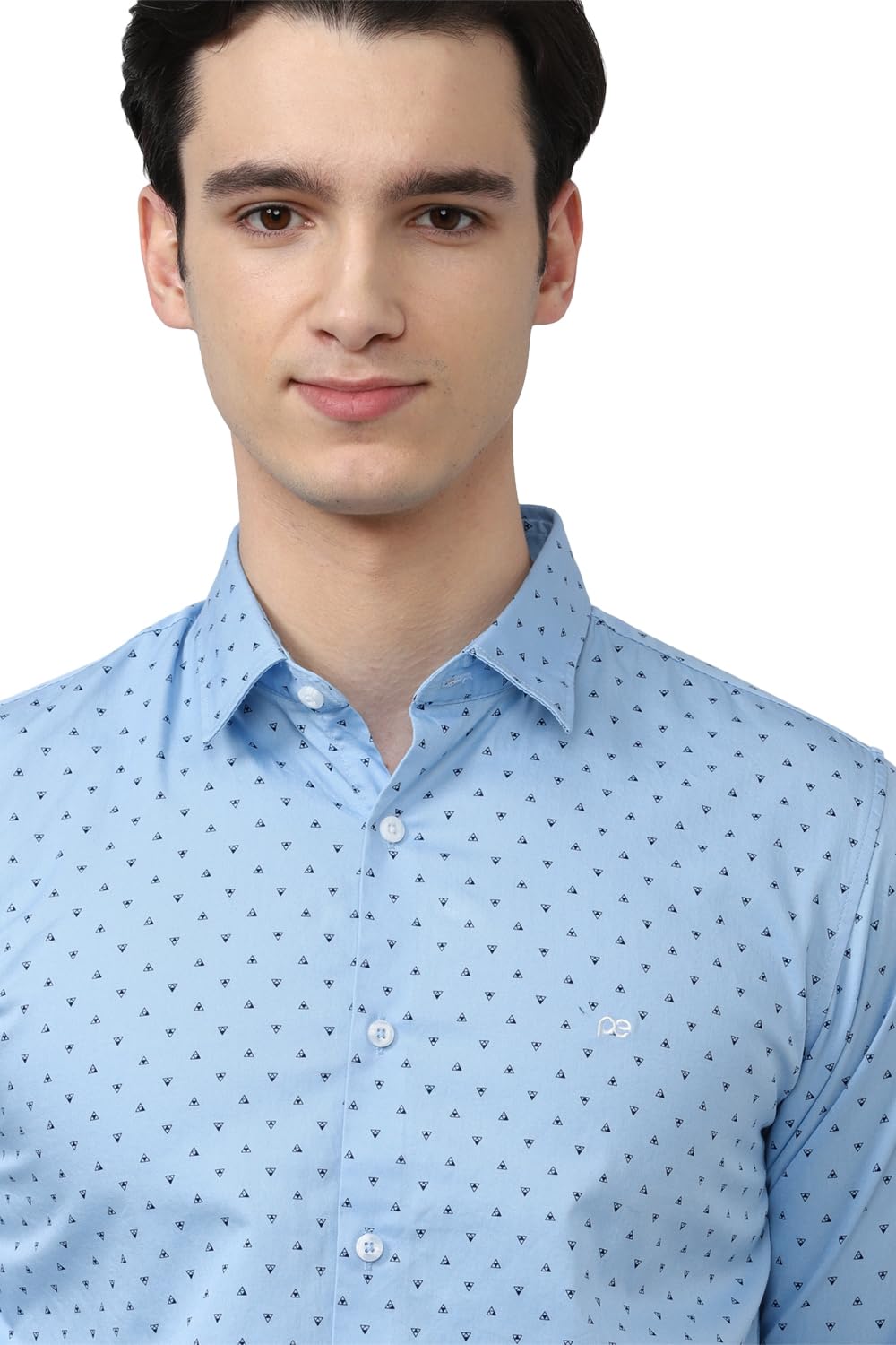 Peter England Men's Insignia Printed Slim Fit Casual Shirt
