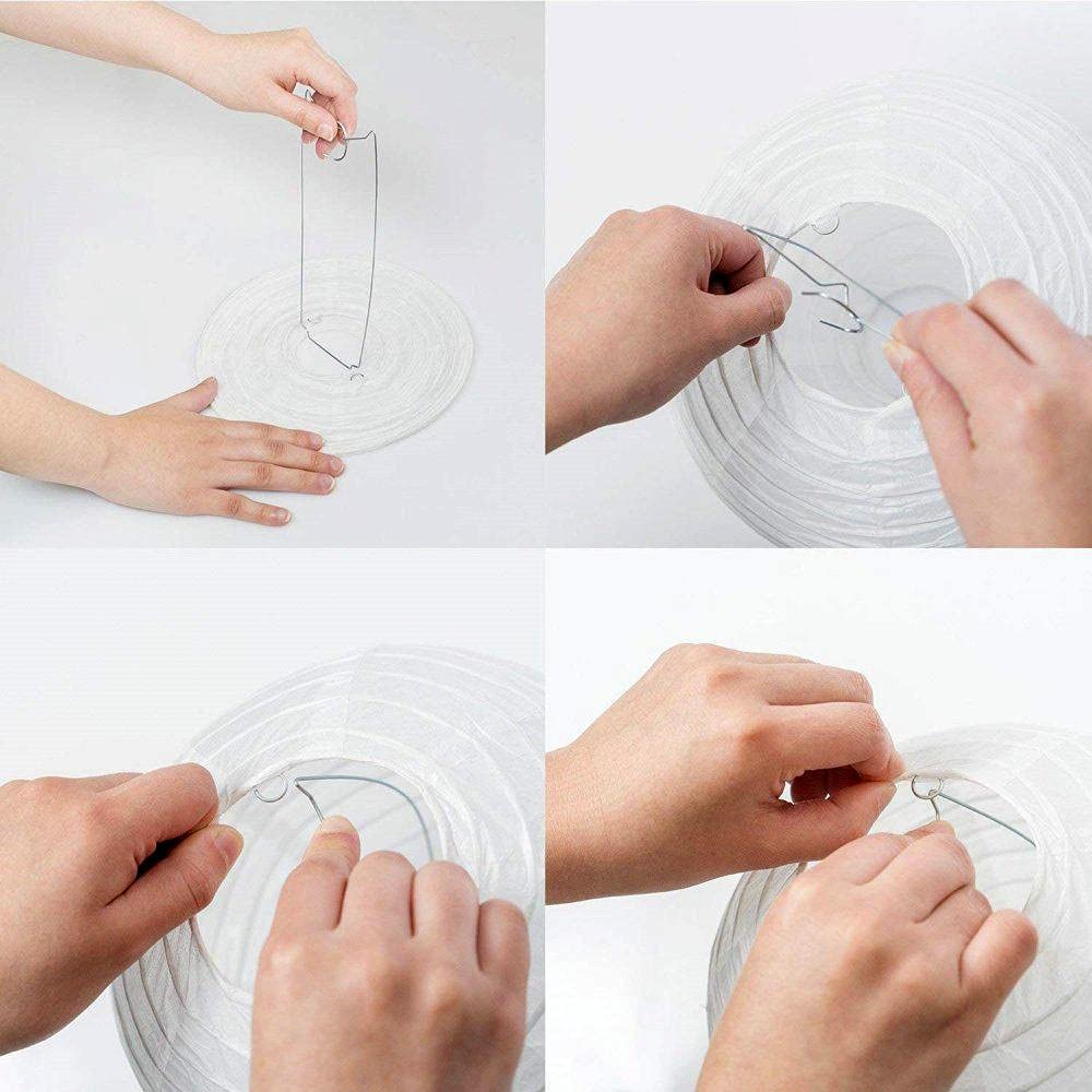 Crazy Sutra® Paper Lamp Hanging Lantern Kandeel, for Decoration Hotels Home Diwali Lantern Light Fixture (Multicolor, Size Medium) 3 Pcs