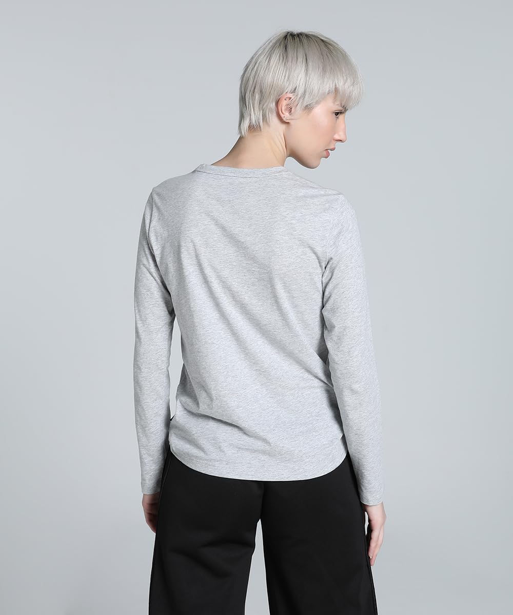 Puma Women's Solid Regular Fit T-Shirt