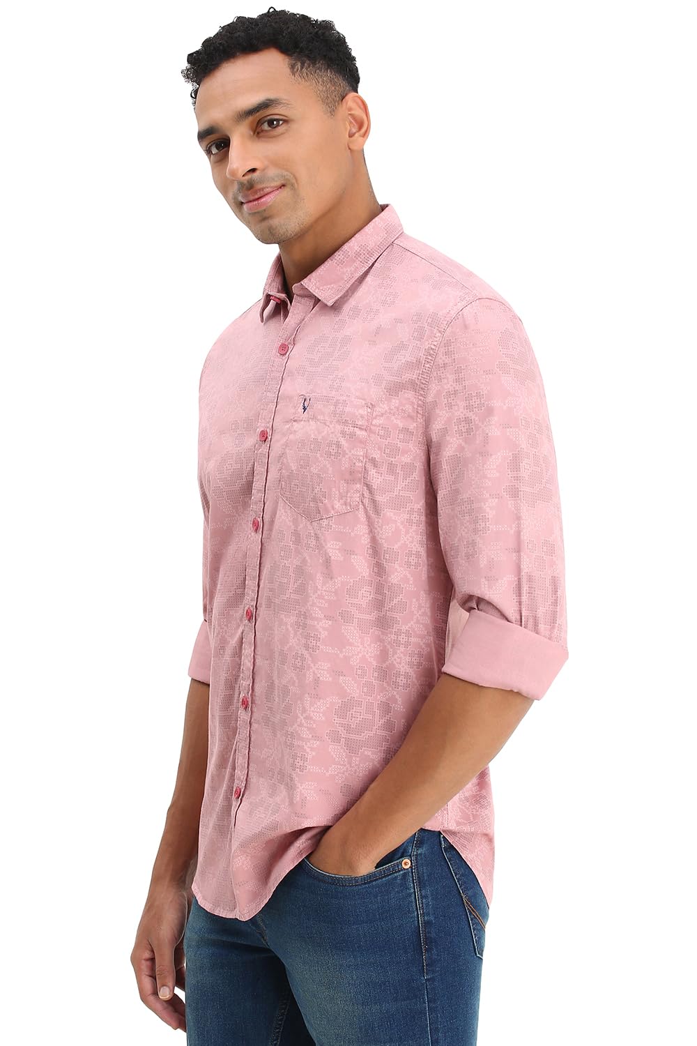 Allen Solly Men's Solid Regular Fit Shirt